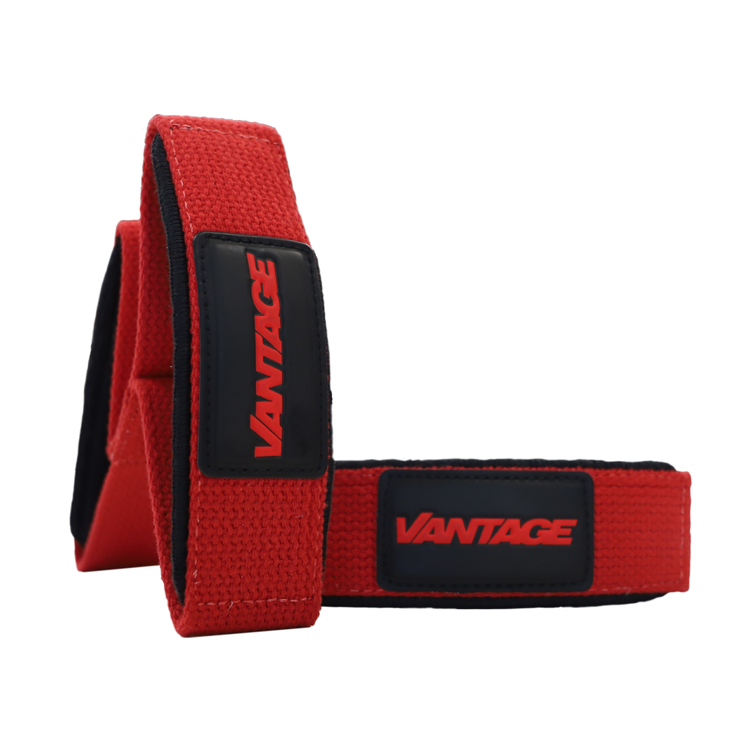 Double Loop Lifting Straps Red – Vantage Strength