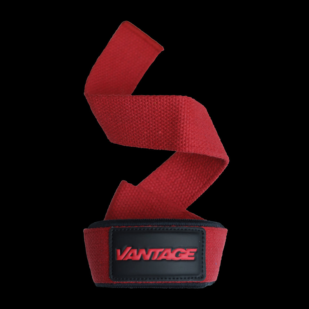 Single Tail Lifting Straps Red Vantage Strength