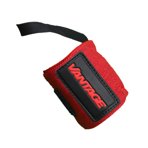 Wrist Wraps With Thumb Loop Red